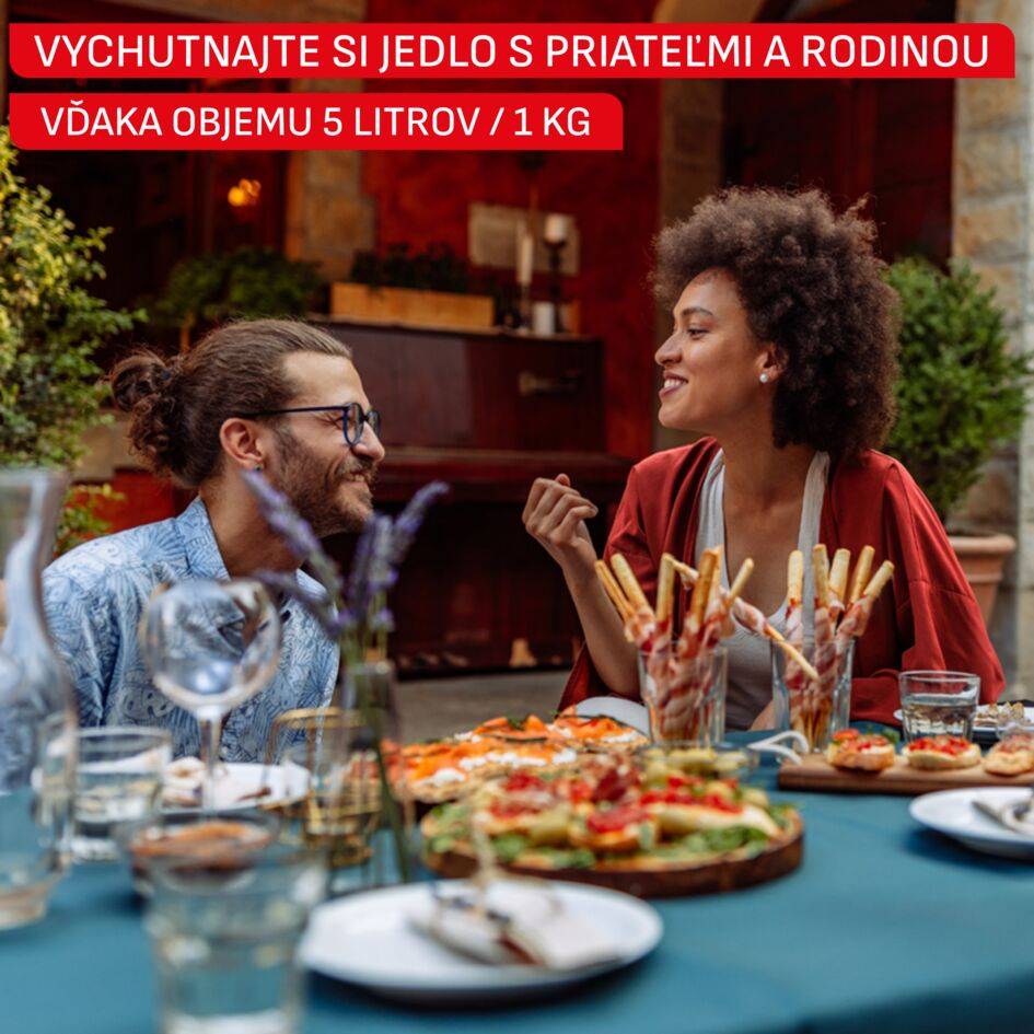 Teplovzdušná fritéza Tefal Easy Fry POP 5l EY245TE0 Terakotová farba