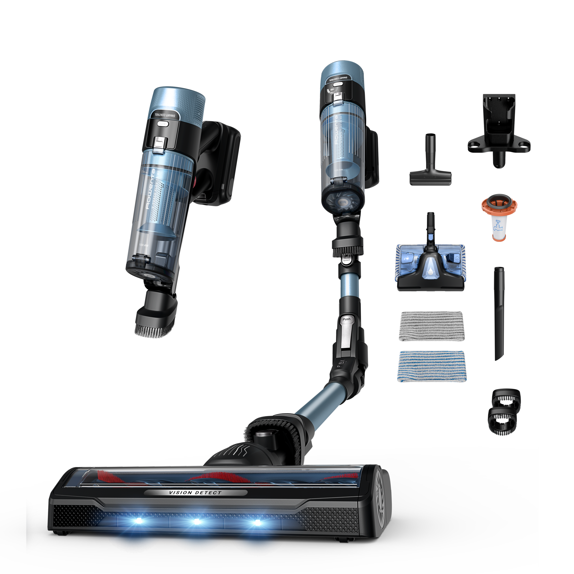 Tyčový vysávač X-Force Flex 10.80 Allergy Aqua Auto 4v1 120 AW RH7AC1E0
