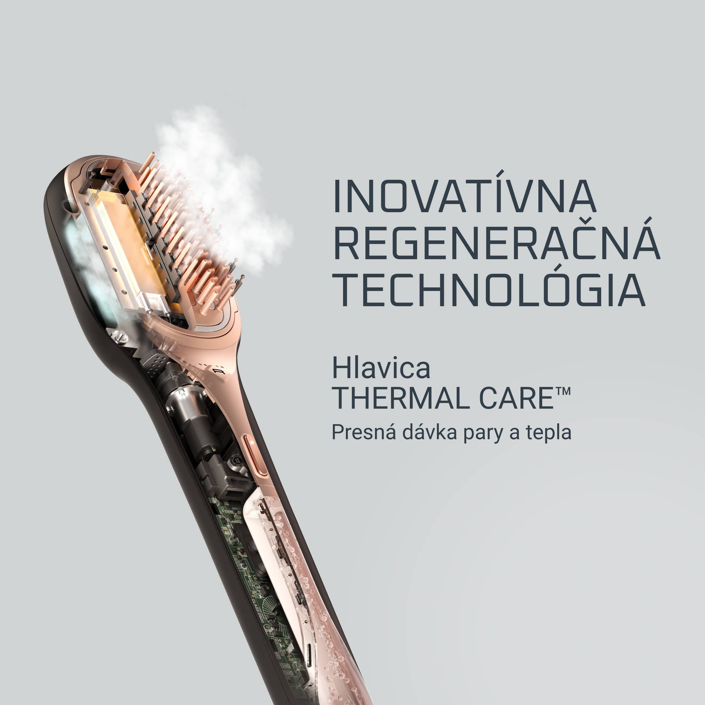 Regeneračná parná kefa na vlasy HAIR THERAPIST™ CF9940F0