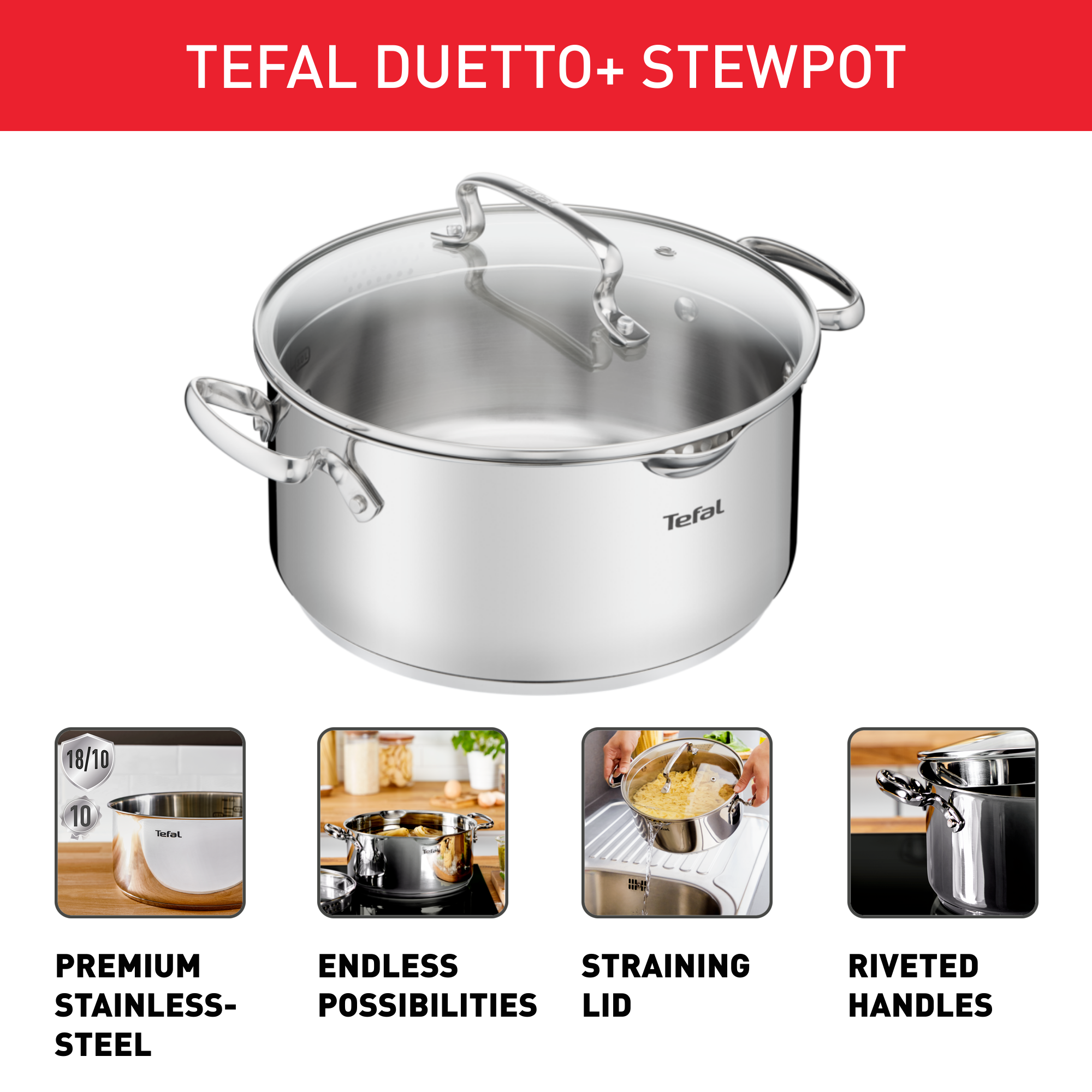 Kastról s poklicou Tefal Duetto+ 20 cm G7194456