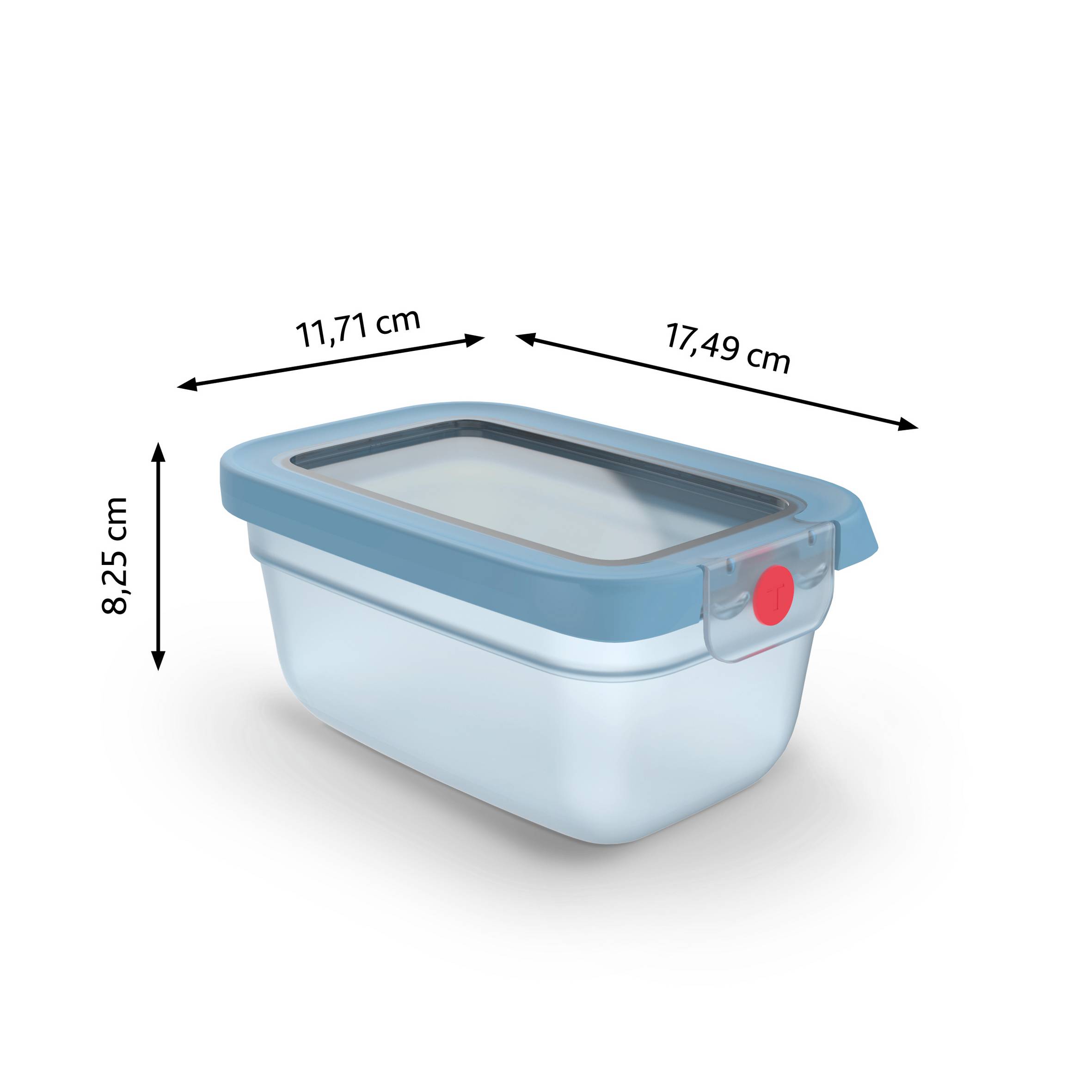 N1210410 oneClick Tefal obdĺžniková nádoba na potraviny 0,75 l modrá