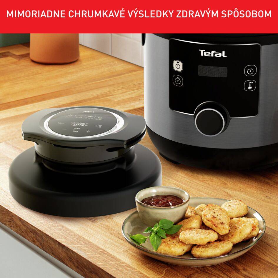 Multifunkčný elektrický hrniec/teplovzdušná fritéza Tefal Turbo Cuisine & Fry CY778830 Čierny
