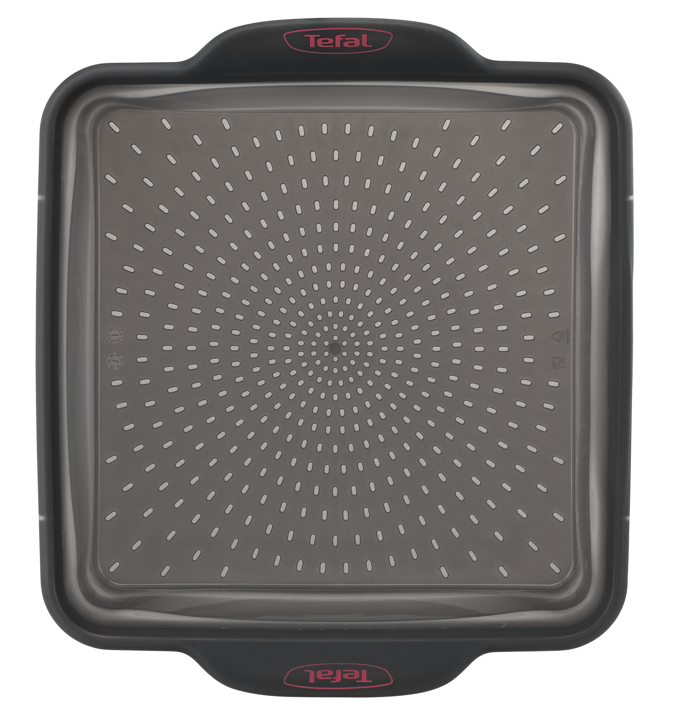 Štvorcová forma Tefal Crispybake J4170314 23x23 cm Šedá