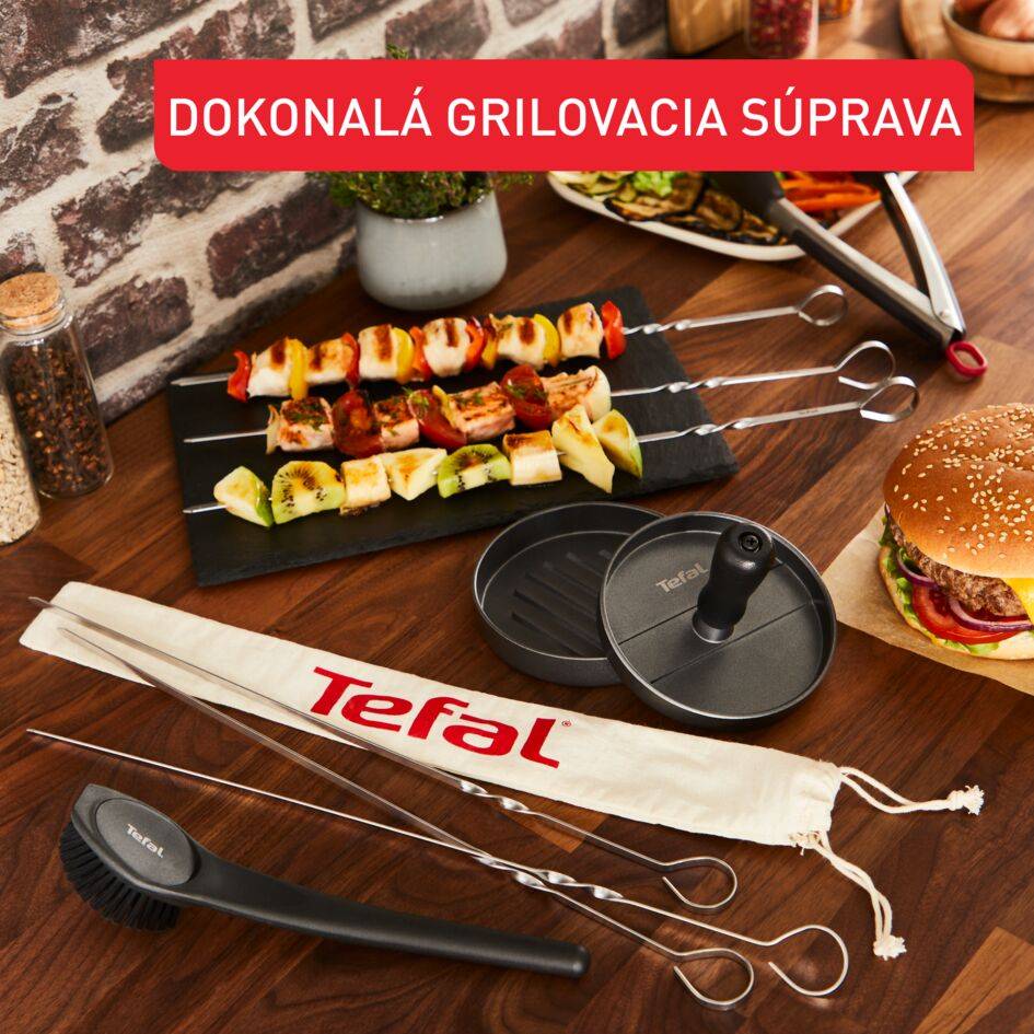 Kefa na čistenie grilov Tefal K1851034 Sivá