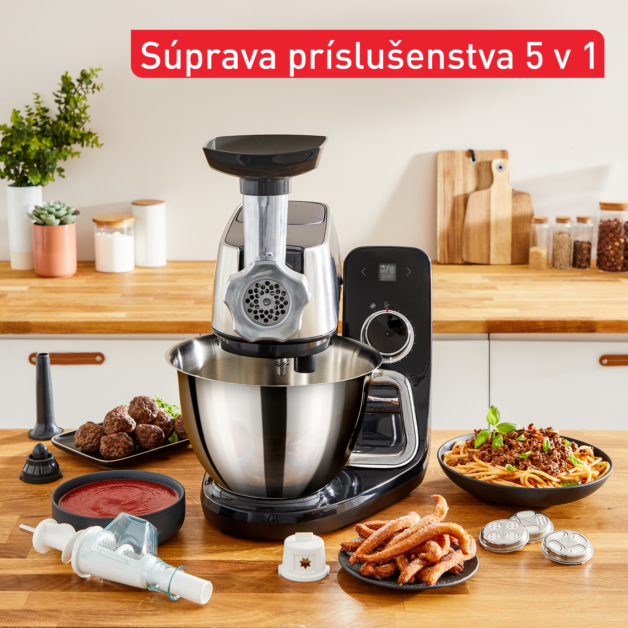 Príslušenstvo Tefal Coach Meat & Pasta Box 5v1 XF651038