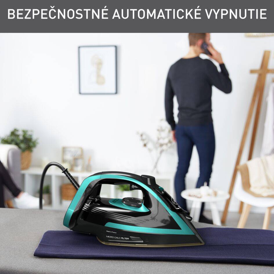 Naparovacia žehlička Tefal Puregliss FV8066E0 Azúrová/Čierna
