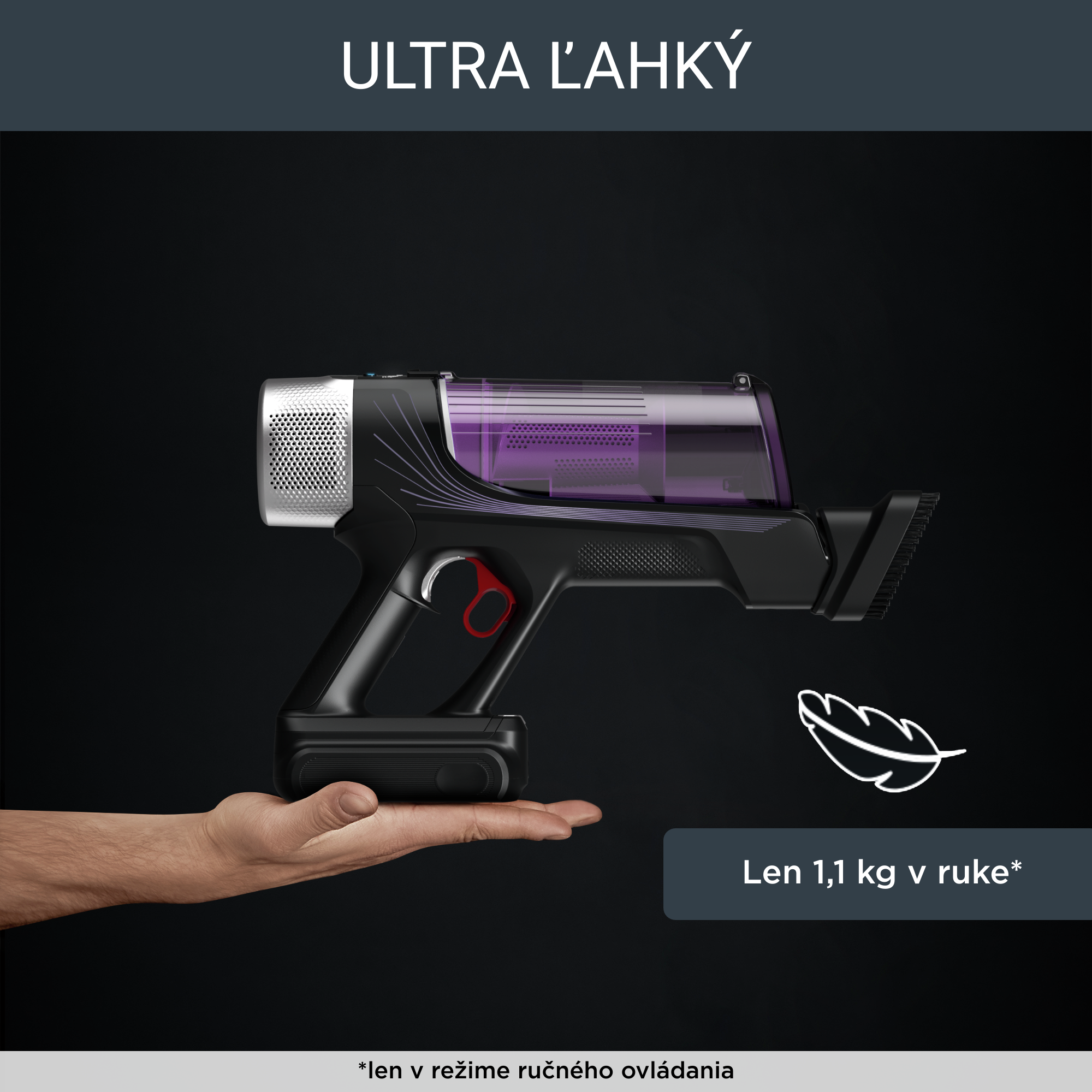 Tyčový vysávač X-Force Flex 9.60 Auto Allergy 3v1 100 AW HEPA RH2038WO