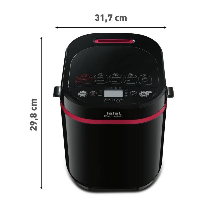 Domáca pekáreň Tefal Pain Plaisir PF220838 Červená/Čierna