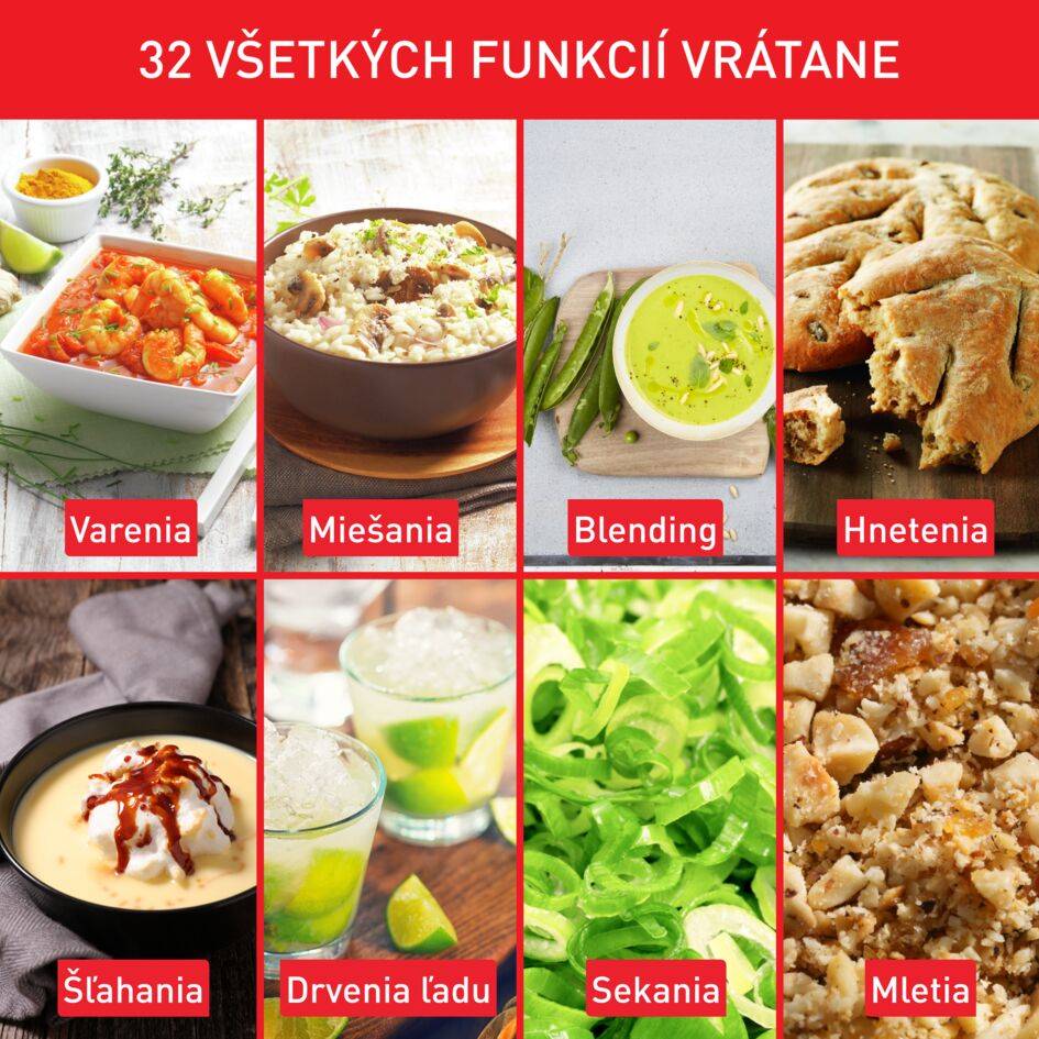 Multifunkčný varný kuchynský robot CLICK & COOK FE506130 Biely