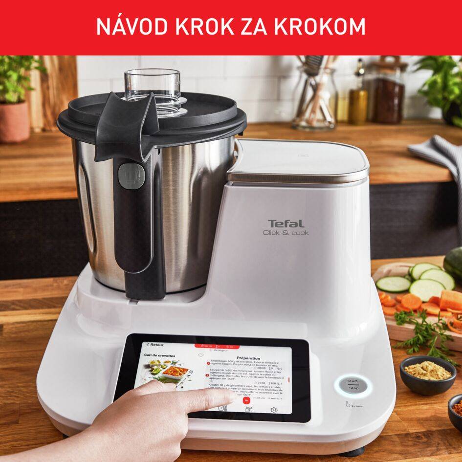 Multifunkčný varný kuchynský robot CLICK & COOK FE506130 Biely