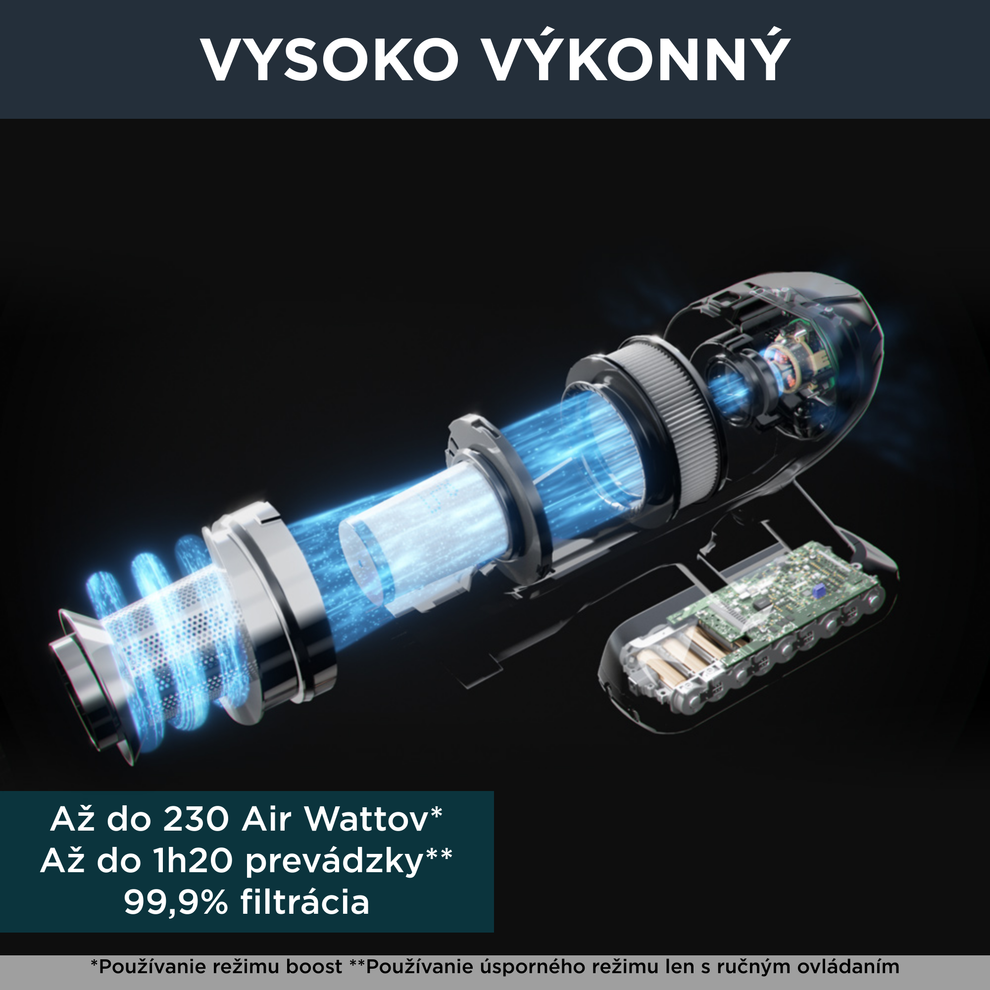 Tyčový vysávač X-Force Flex 15.60 Animal Auto 3v1 230 AW HEPA RH99F1WO