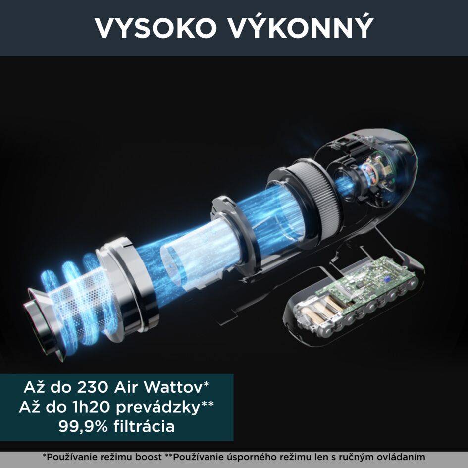Tyčový vysávač X-Force Flex 15.60 Animal Auto 3v1 230 AW HEPA RH99F1WO