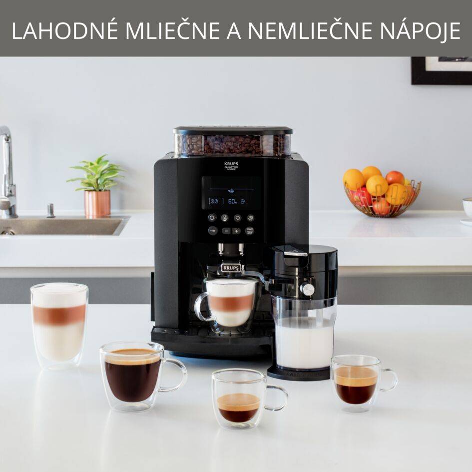 Automatický kávovar KRUPS Arabica Latte EA819N10 Čierny