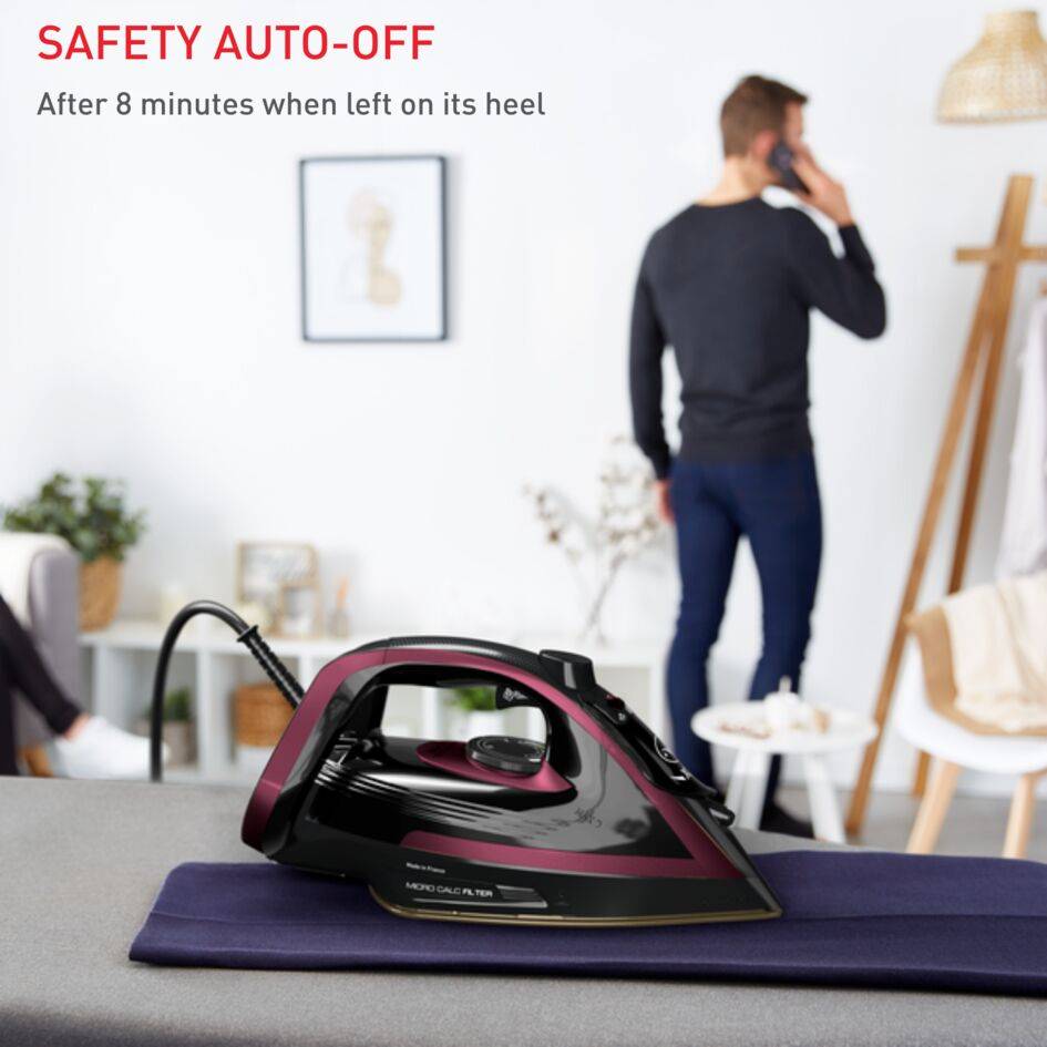 Naparovacia žehlička Puregliss Rose ABC FV8065E0 Fialová/Čierna