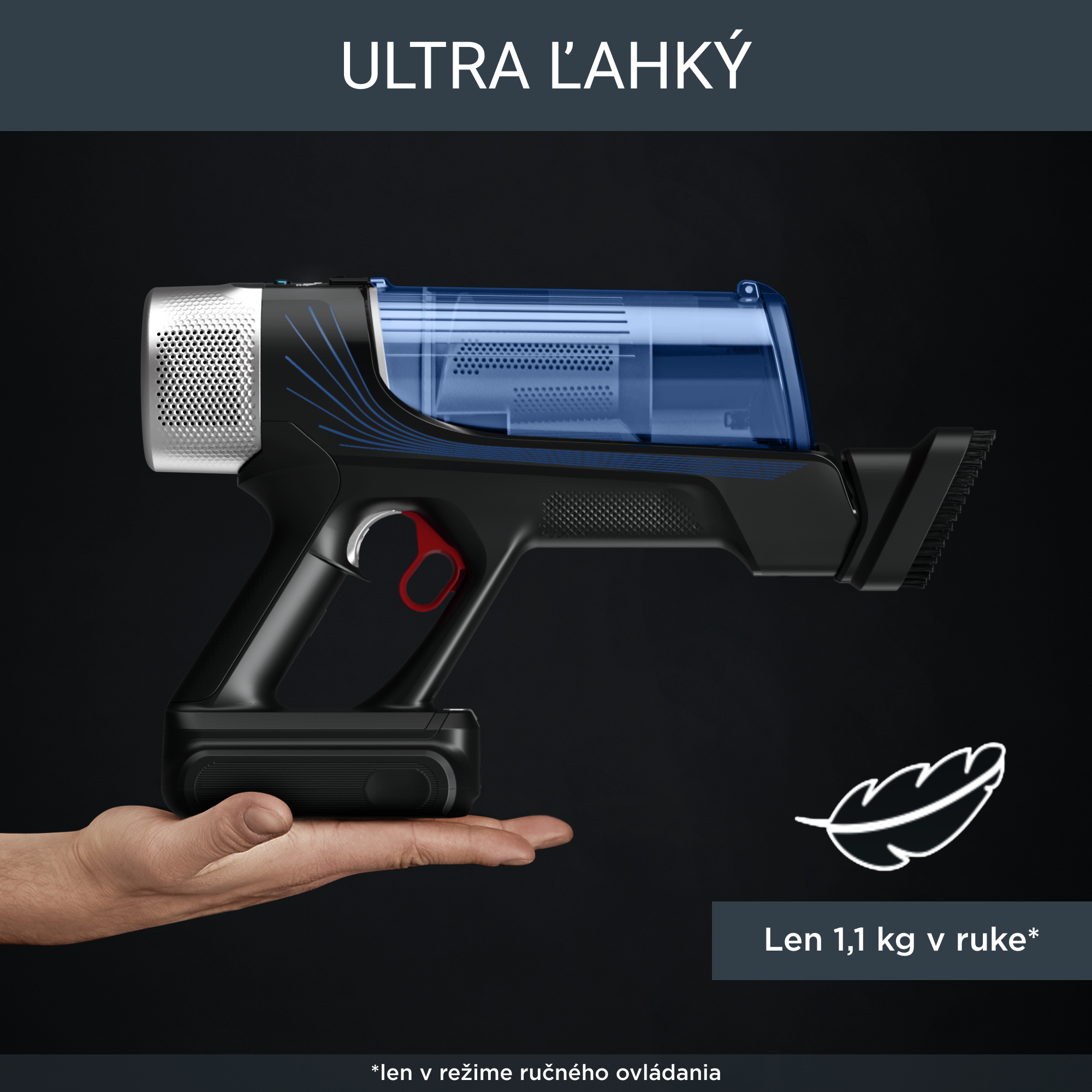 Tyčový vysávač X-FORCE FLEX 9.60 Auto Animal AQUA 4v1 100AW RH20C7WO