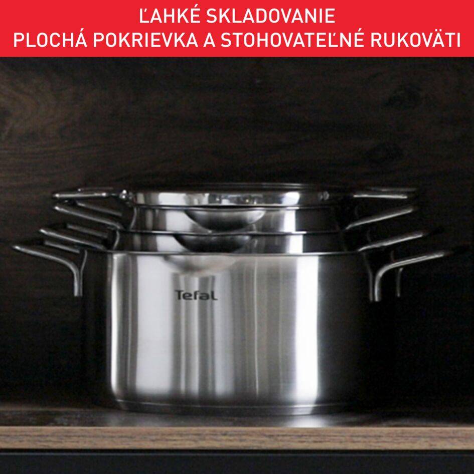 10-dielna súprava Tefal Nordica H852SA56 Nerez