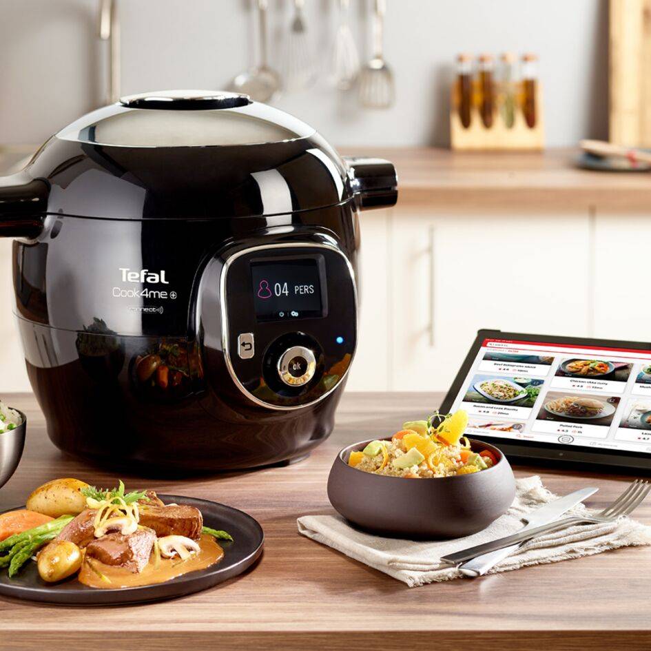 Multifunkčný elektrický hrniec Tefal Cook4Me+ Connect CY855830 Čierny