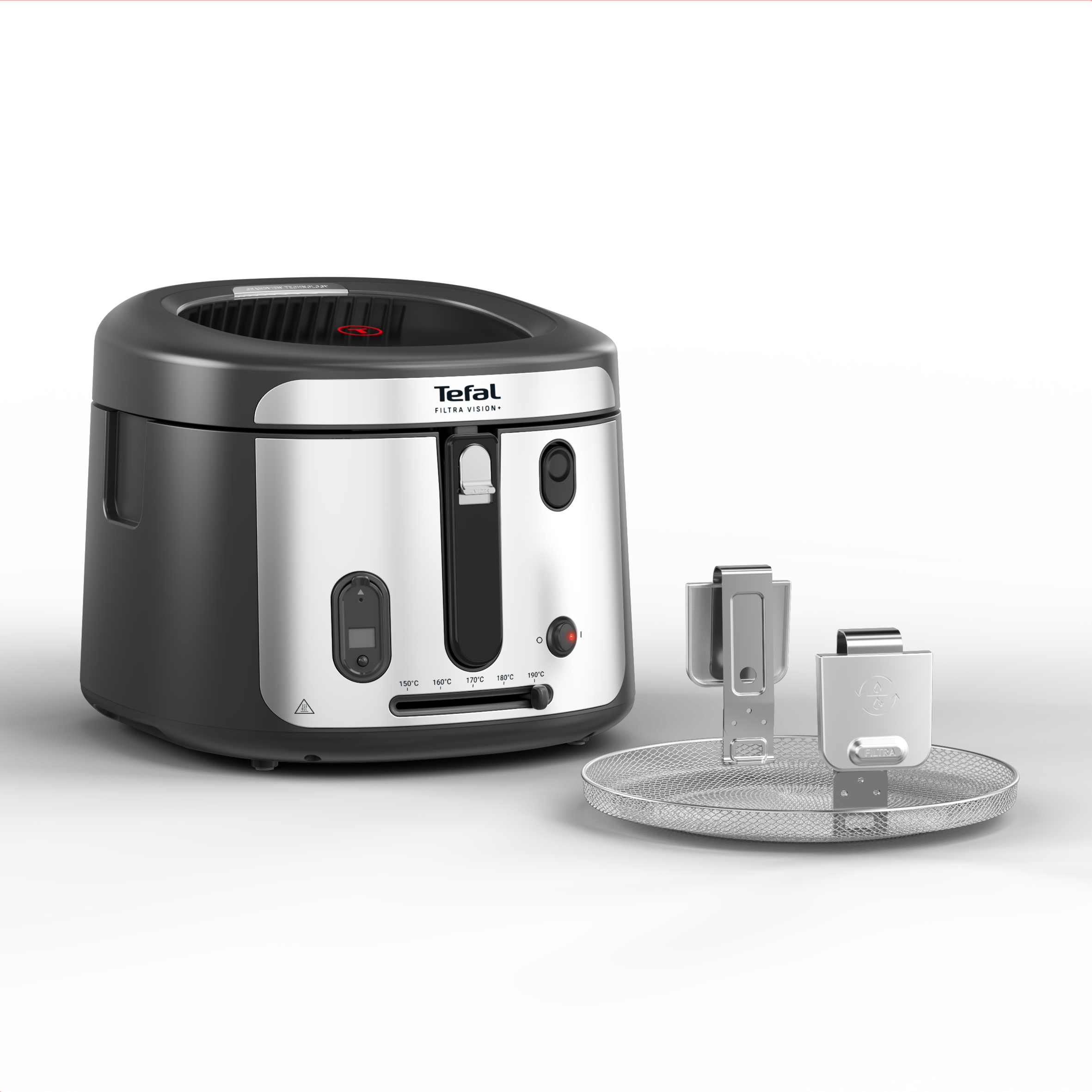 Olejová fritéza Tefal Filtra Vision+, FF2588E0, čierna
