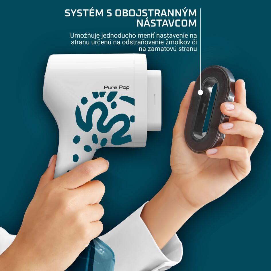 Ručný naparovač Tefal Pure POP Home & Travel DT2040E1 Biely/Modrý