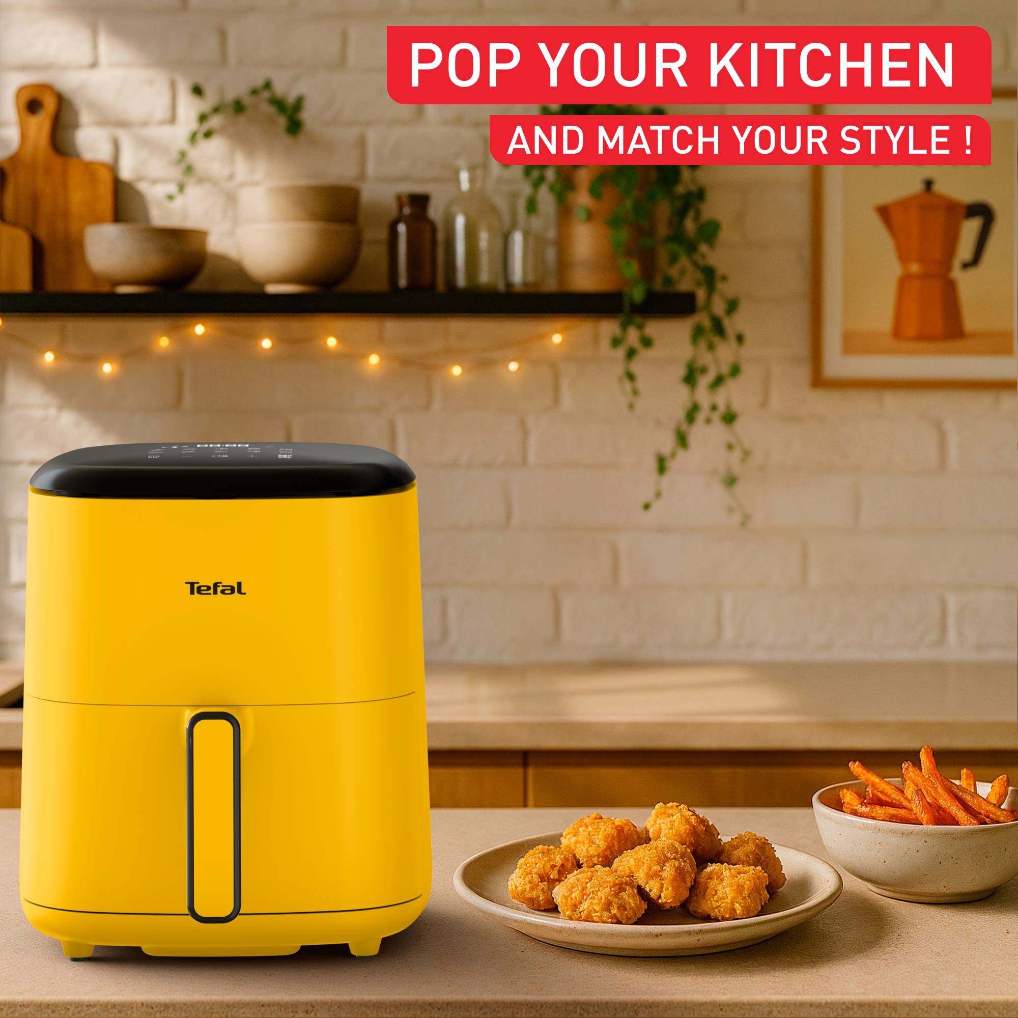 Teplovzdušná fritéza Tefal Easy Fry POP 5 l EY2452E0 Žltá