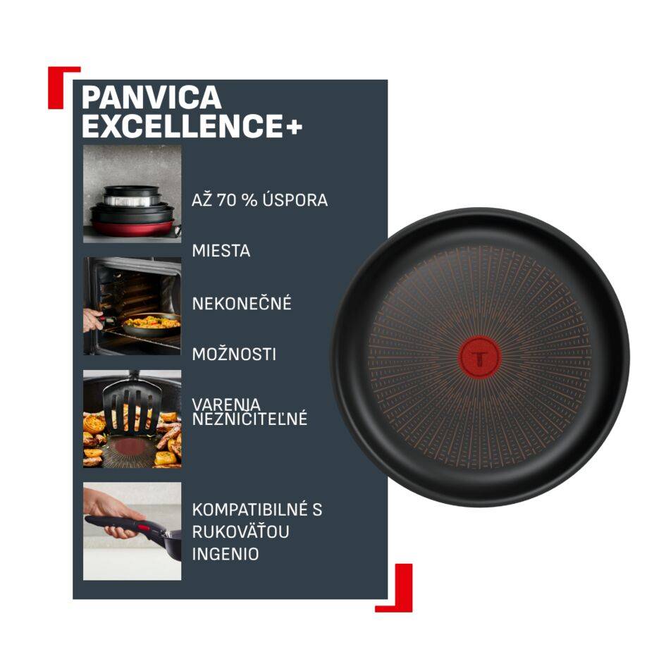 Nepriľnavá stohovateľná panvica Tefal Ingenio Excellence+ P0000624 28 cm