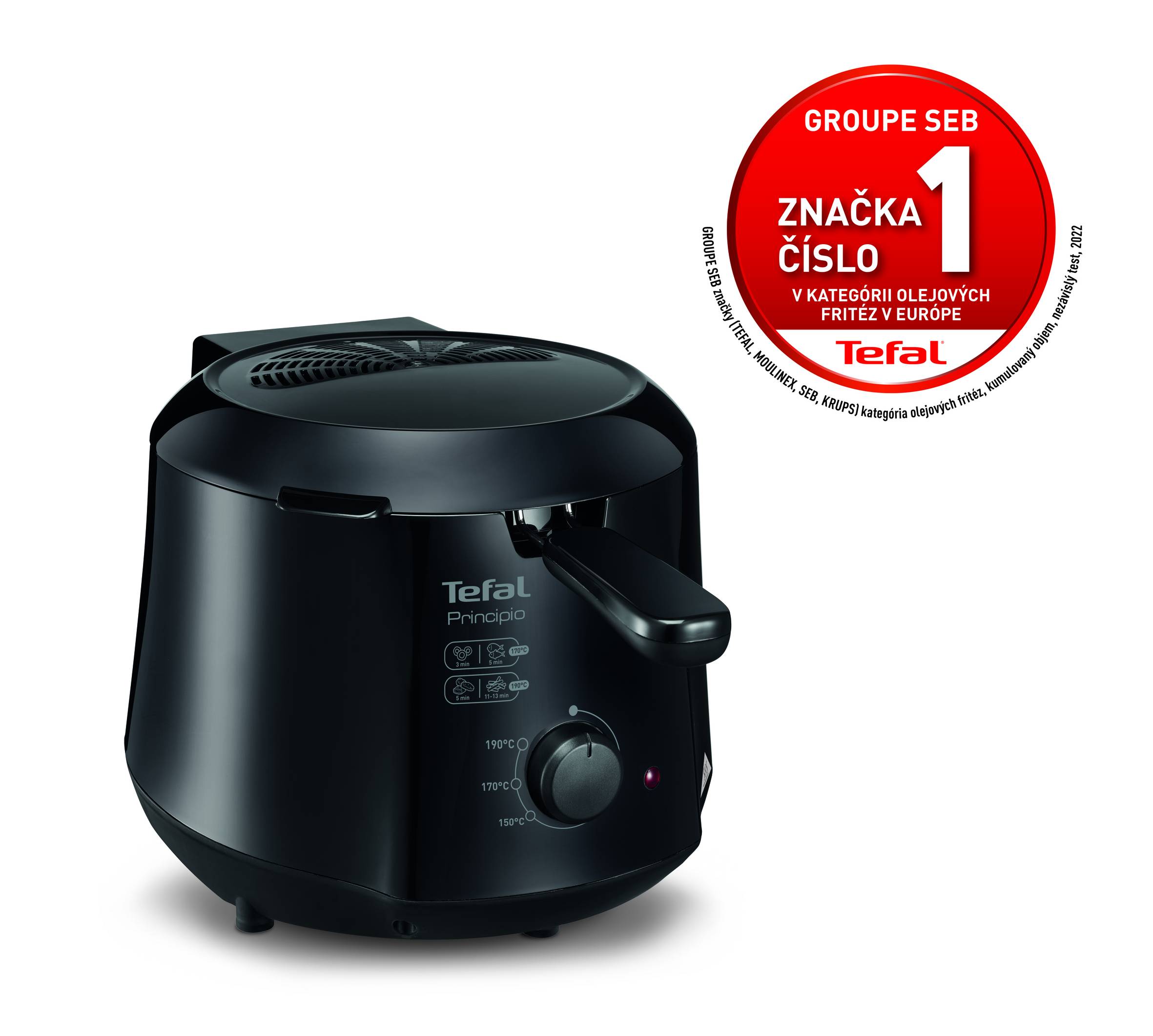 Olejová fritéza Tefal Principio FF230831 Čierna
