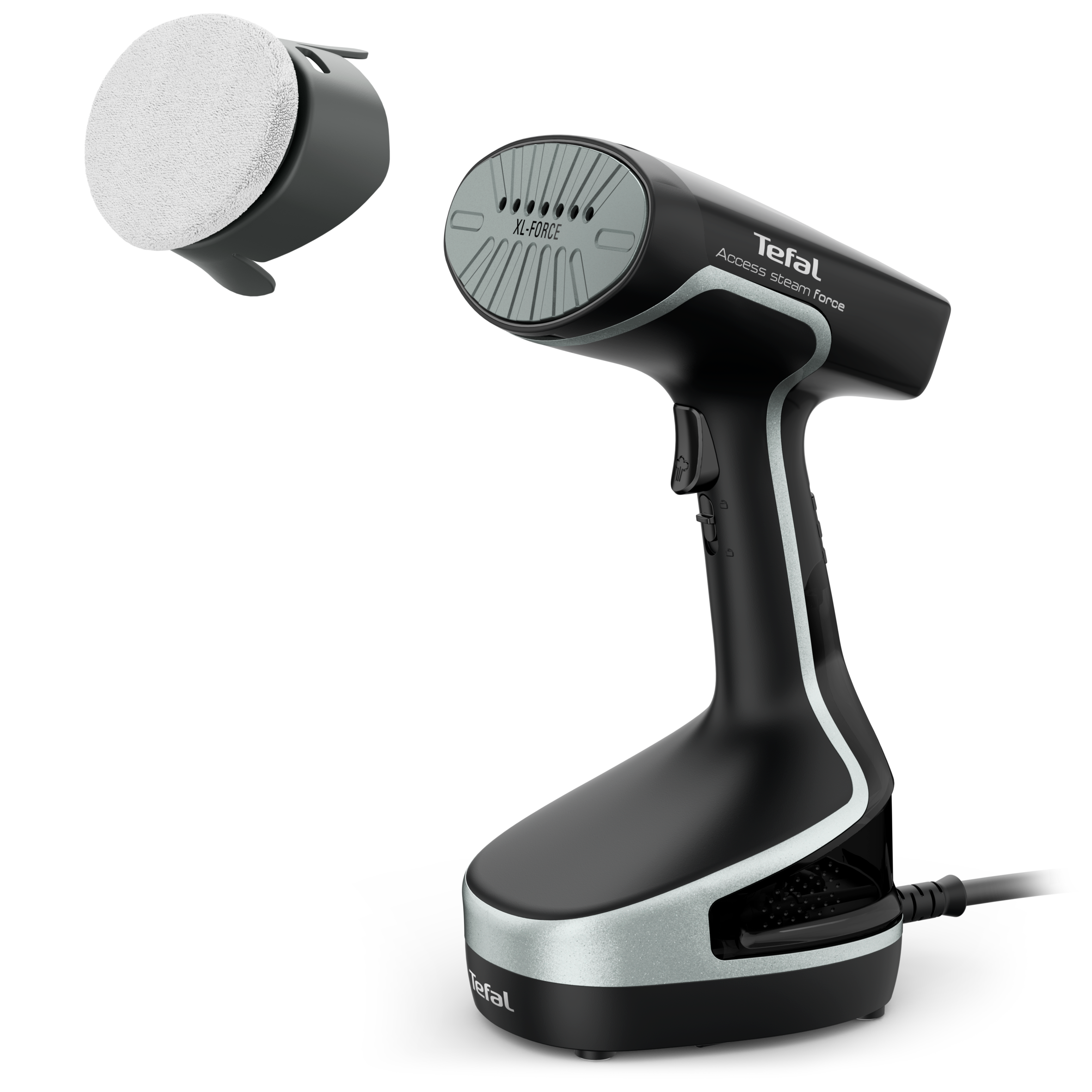 Ručný naparovač odevov Tefal Access Steam Force DT8230E1 Nerezová/Čierna