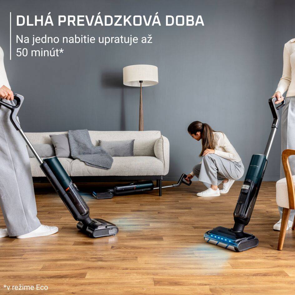 Podlahová umývačka a vysávač v jednom Rowenta X-Clean 7 Auto Wet & Dry 20 000 PA GZ5735E0