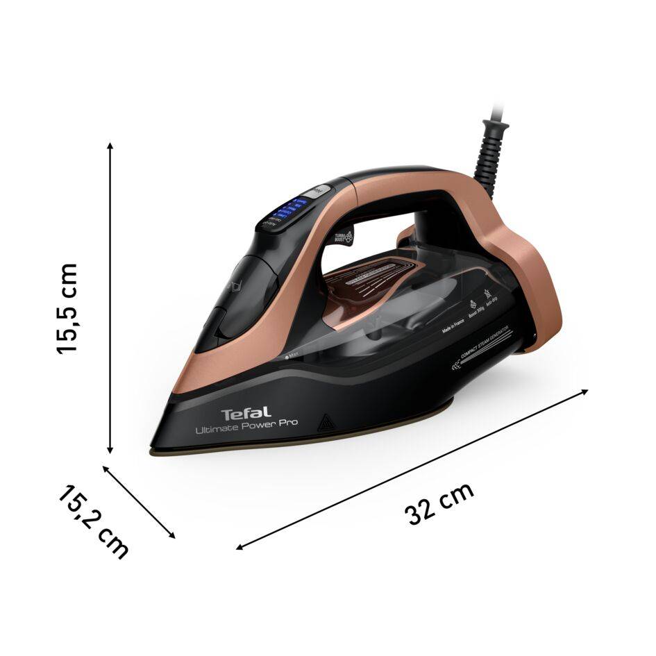 Naparovacia žehlička Tefal Ultimate Power Pro FV9E50E0 Ružovo zlatá/Čierna
