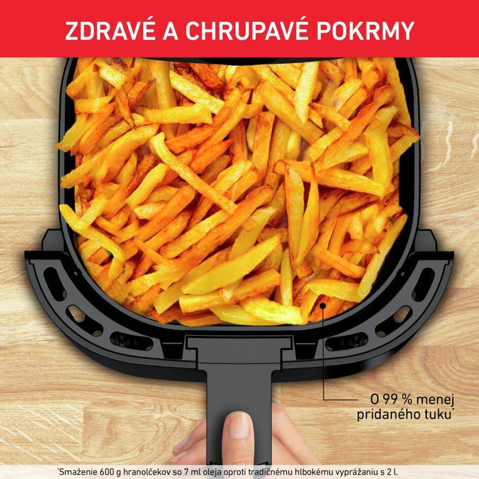 Teplovzdušná fritéza Tefal Easy Fry Essential EY130815 Čierna