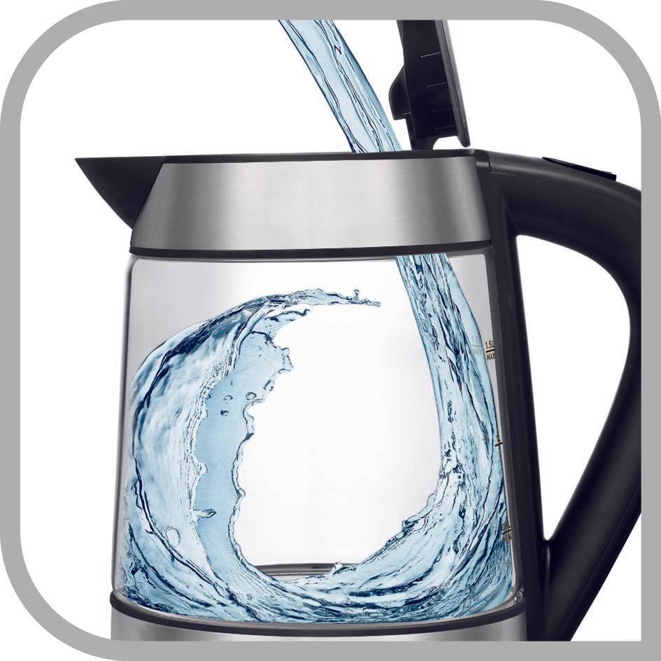 GLASS KETTLE KI730D30 sklo/strieborná