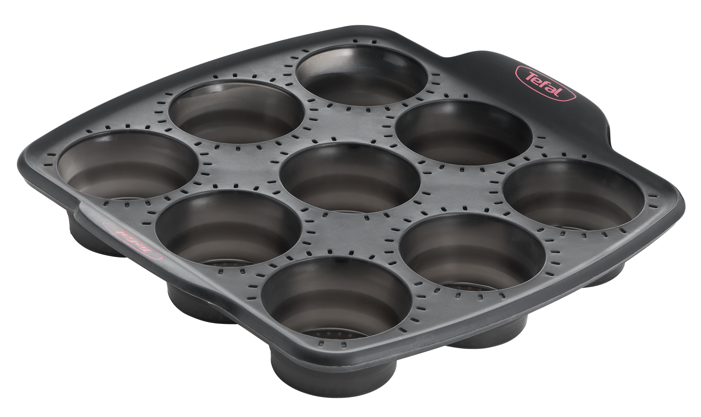 Forma na 9 muffinov Tefal CrispyBake J4174714 Sivá 30x29 cm