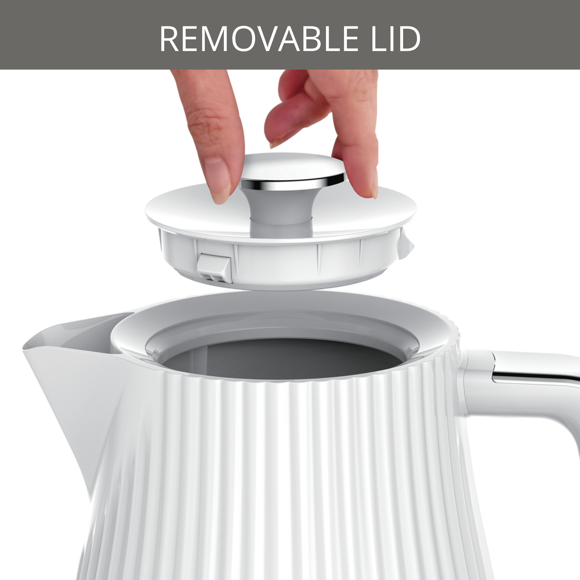 Rýchlovarná kanvica Tefal Loft KO250130 Biela 1,7 l