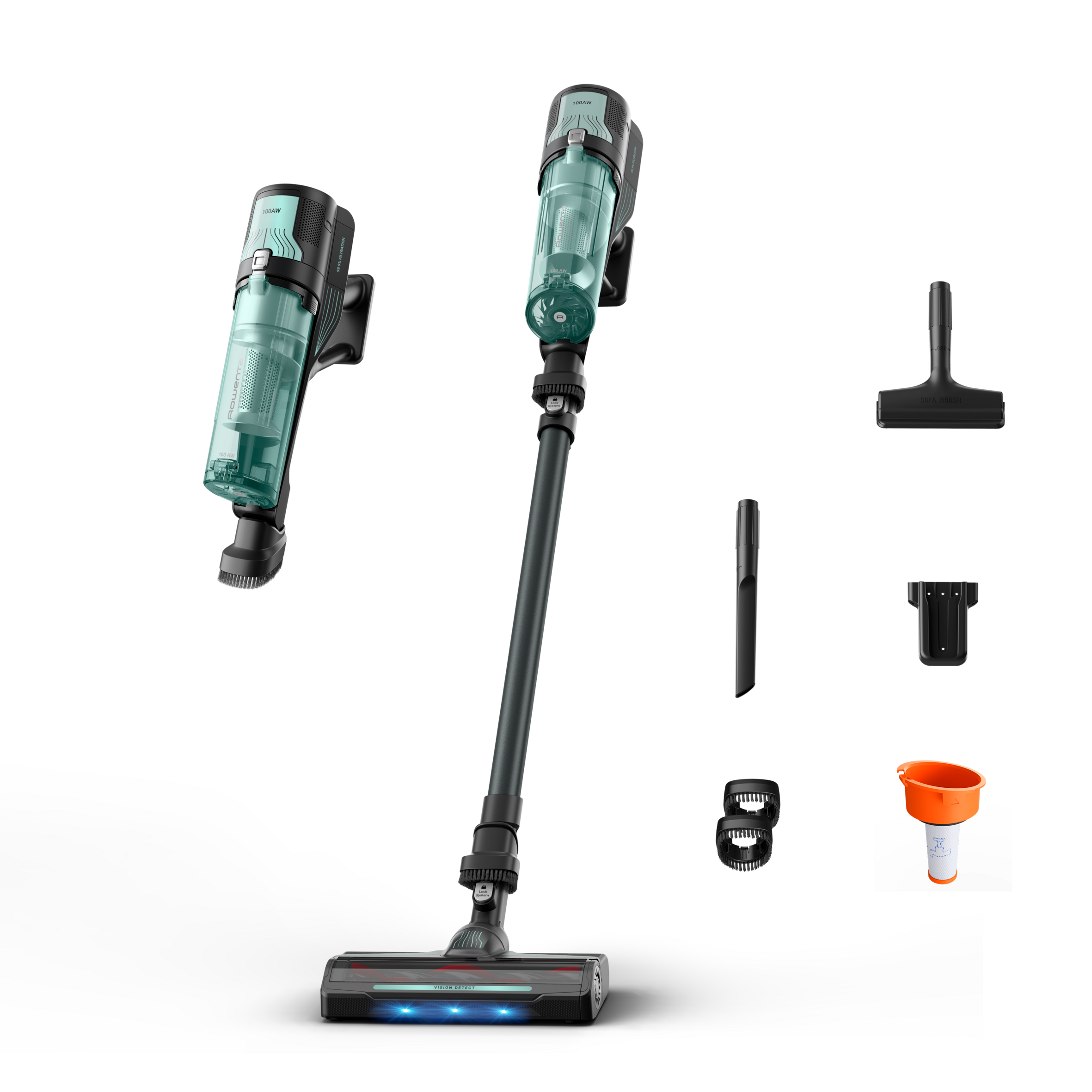 Tyčový vysávač X-Force 8.80 Allergy 3v1 100 AW RH1831E0