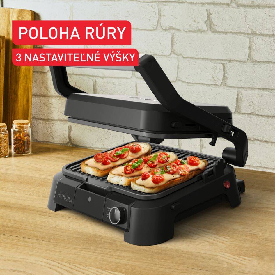 Elektrický gril Tefal SuperGrill 3v1 GC510DE0 Ušľachtilá oceľ