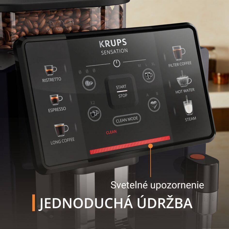 Automatický kávovar KRUPS Sensation EA910B10 Čierny