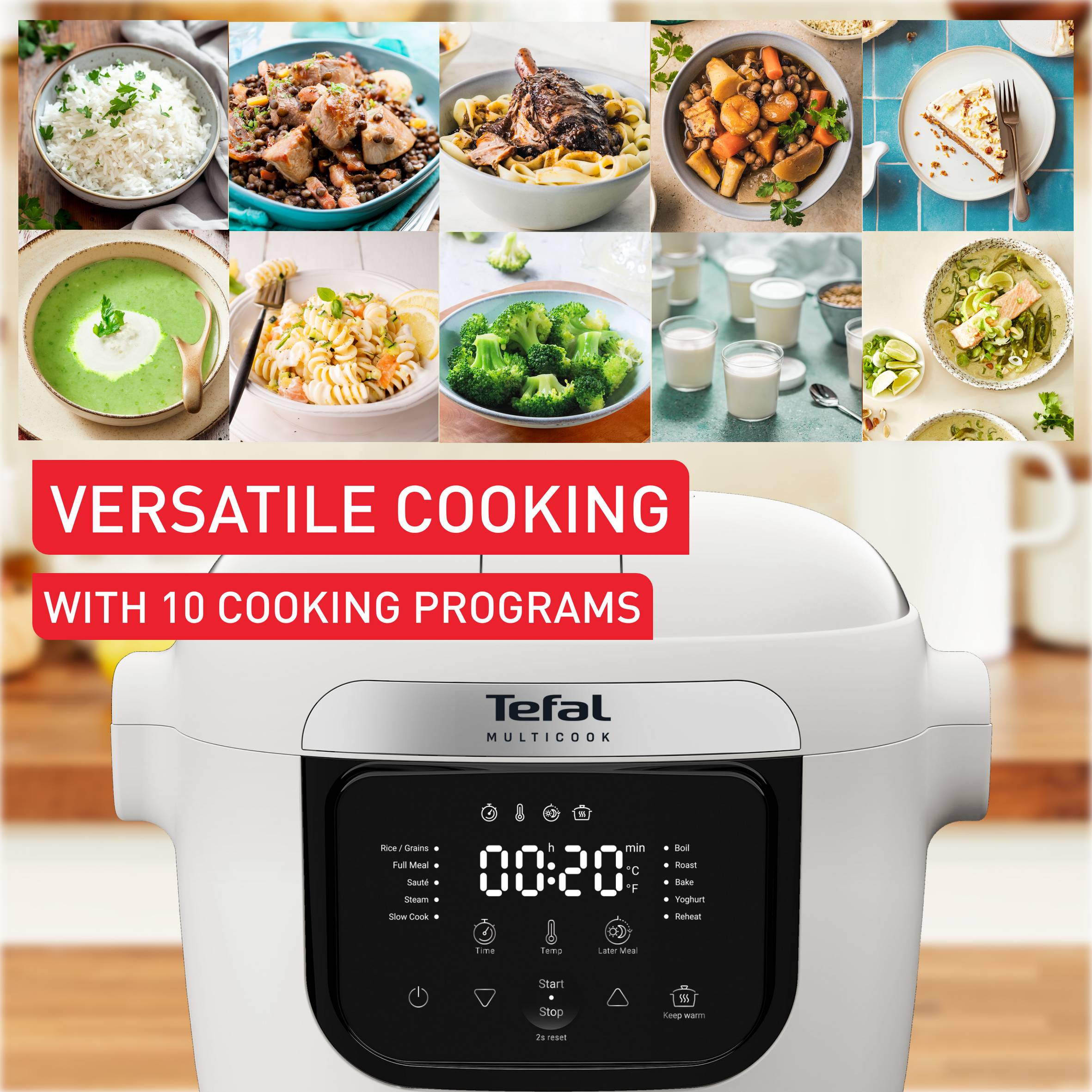 Multifunkčný hrniec Tefal Multicook Basic MY700BF0 Biela