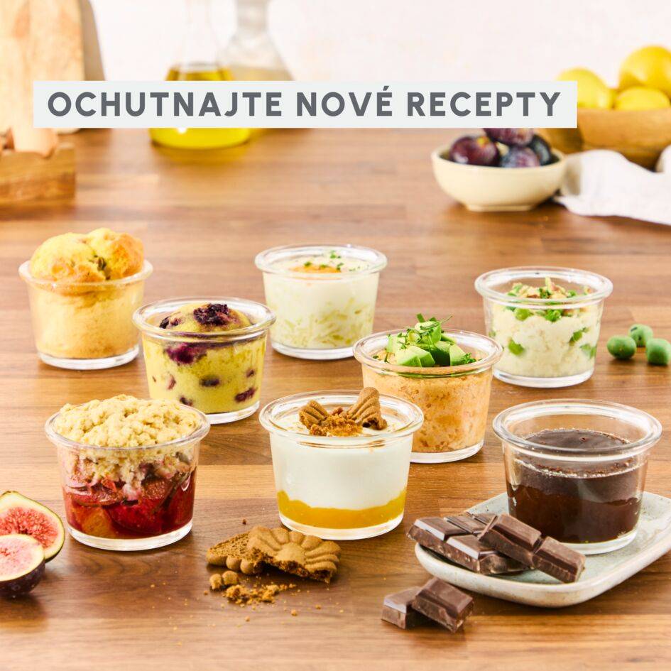 Súprava 8 pohárov pre Tefal Cook4me, XA6140E0