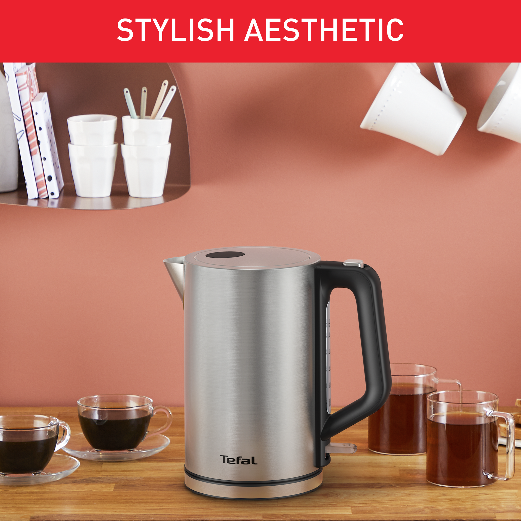 Rýchlovarná kanvica Tefal Bronx KI513D10 Nerezová oceľ