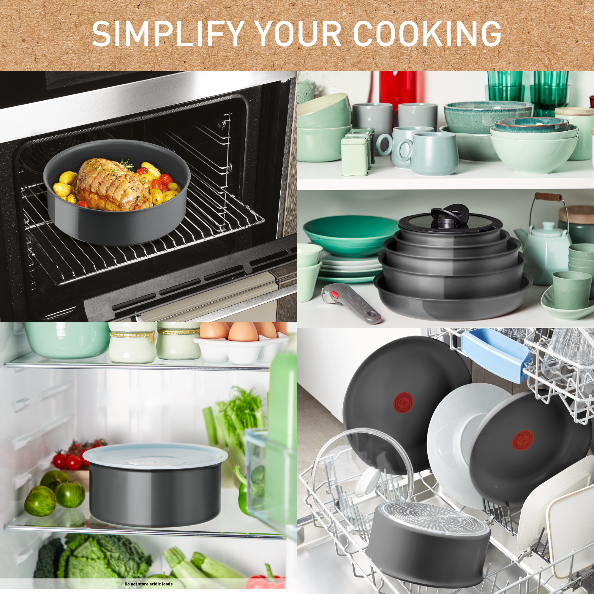 Súprava riadu Tefal Ingenio Renew L2609402 4ks