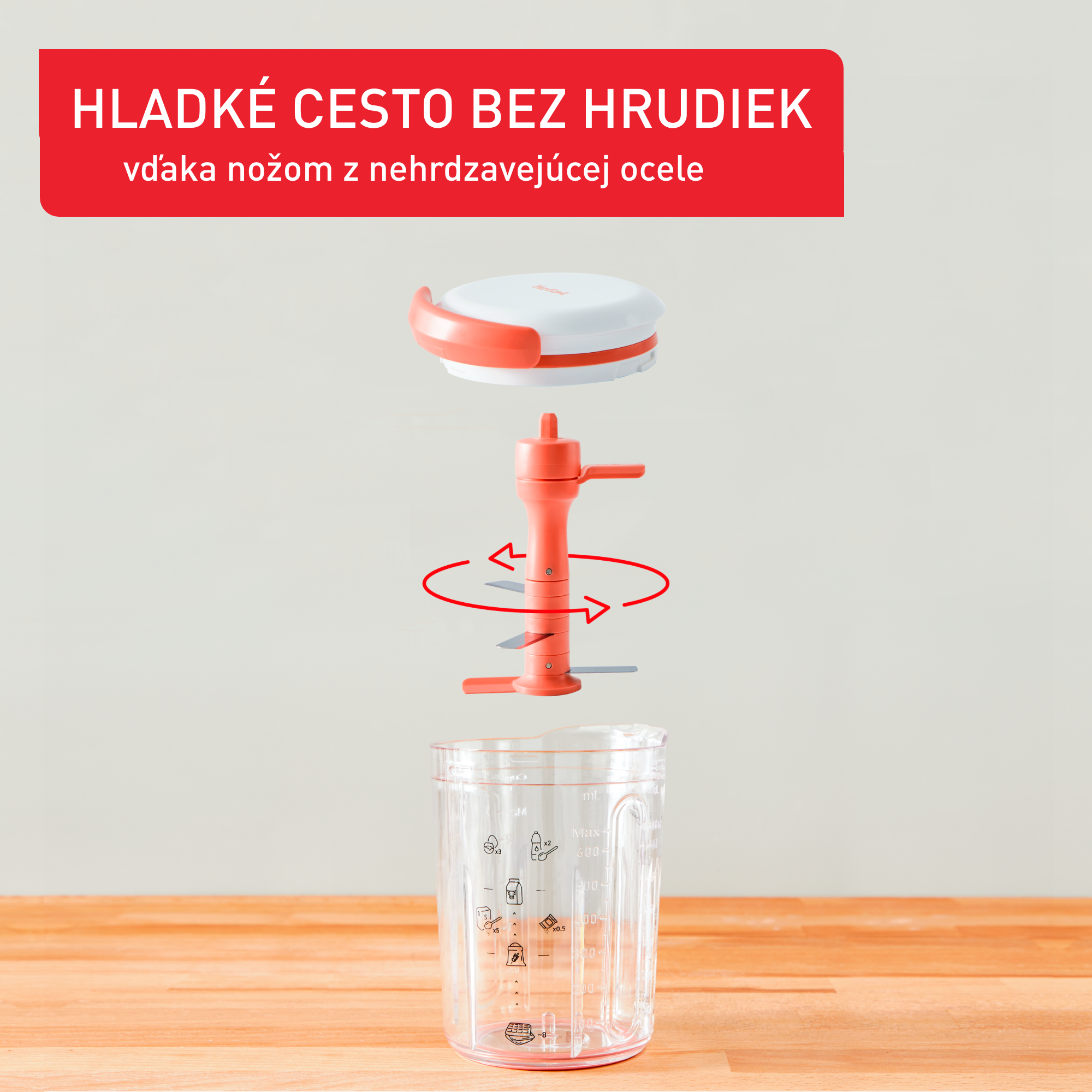 Ručný mixér na palacinkové cesto Tefal Pancake Express K1844404