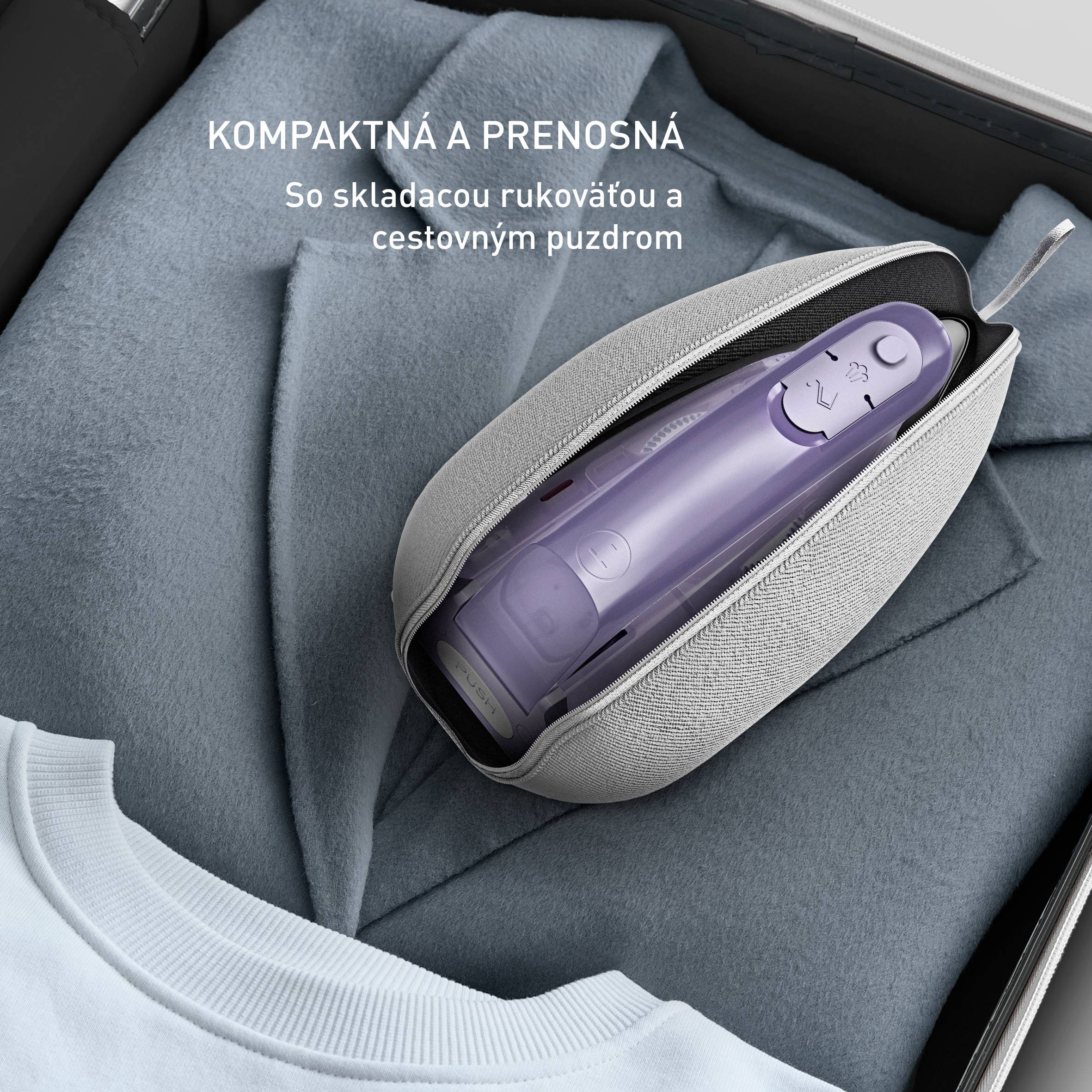 Naparovacia žehlička Tefal First Class DB1612E0 Fialová/Biela