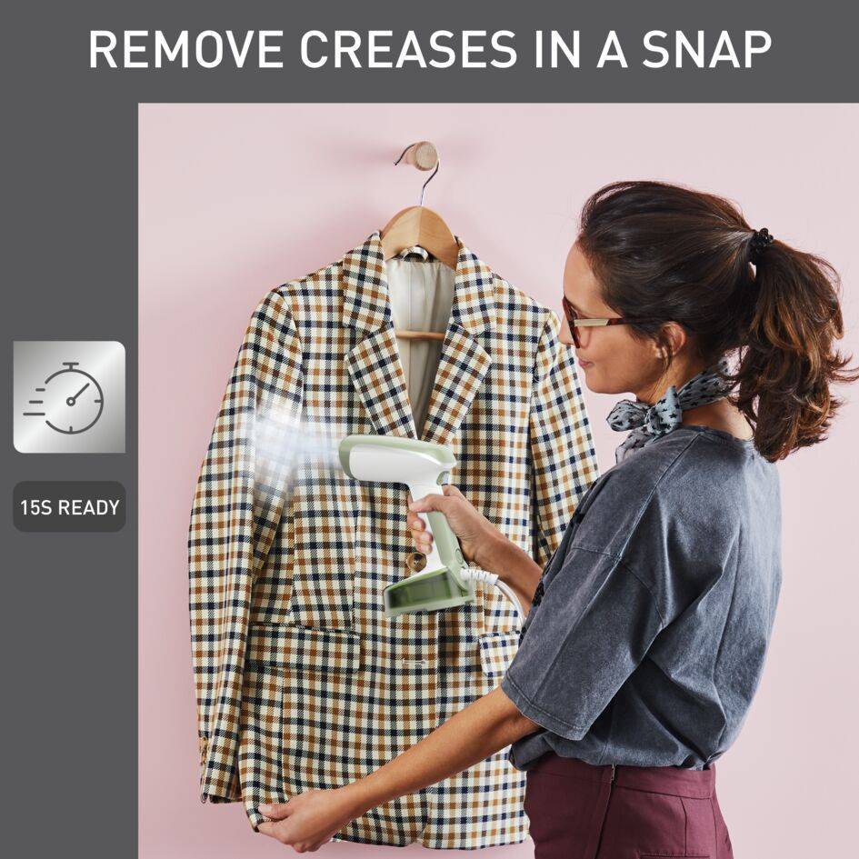 Ručný naparovač odevov Tefal Access'Steam Pocket DT3053 Zelený/Biely