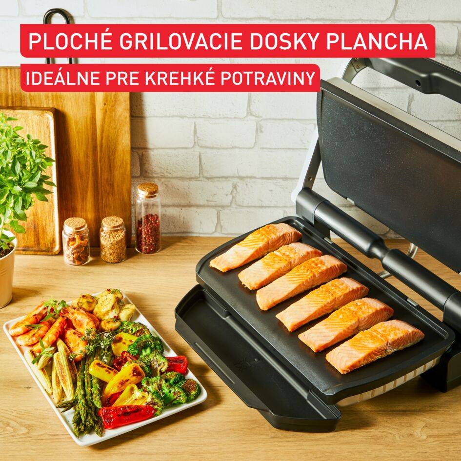 Grilovacie platničky plancha pre Tefal OptiGrill+ XL, XA729810