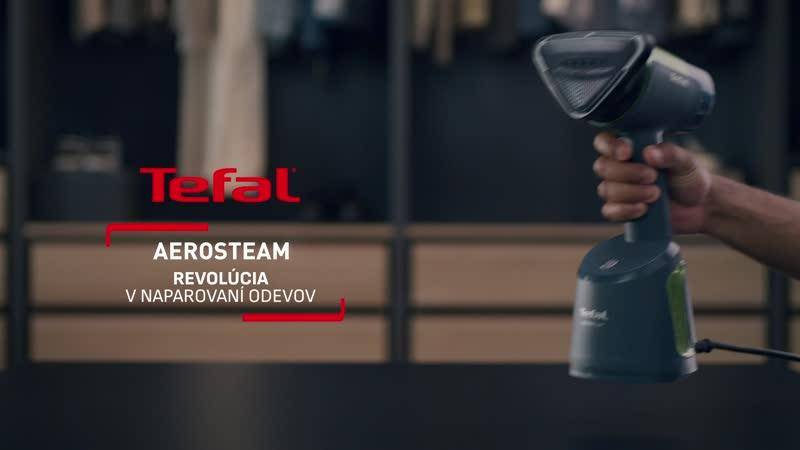 Nasávací ručný naparovač a žehlička 2v1 Tefal AeroSteam DT9810F0 Čierny