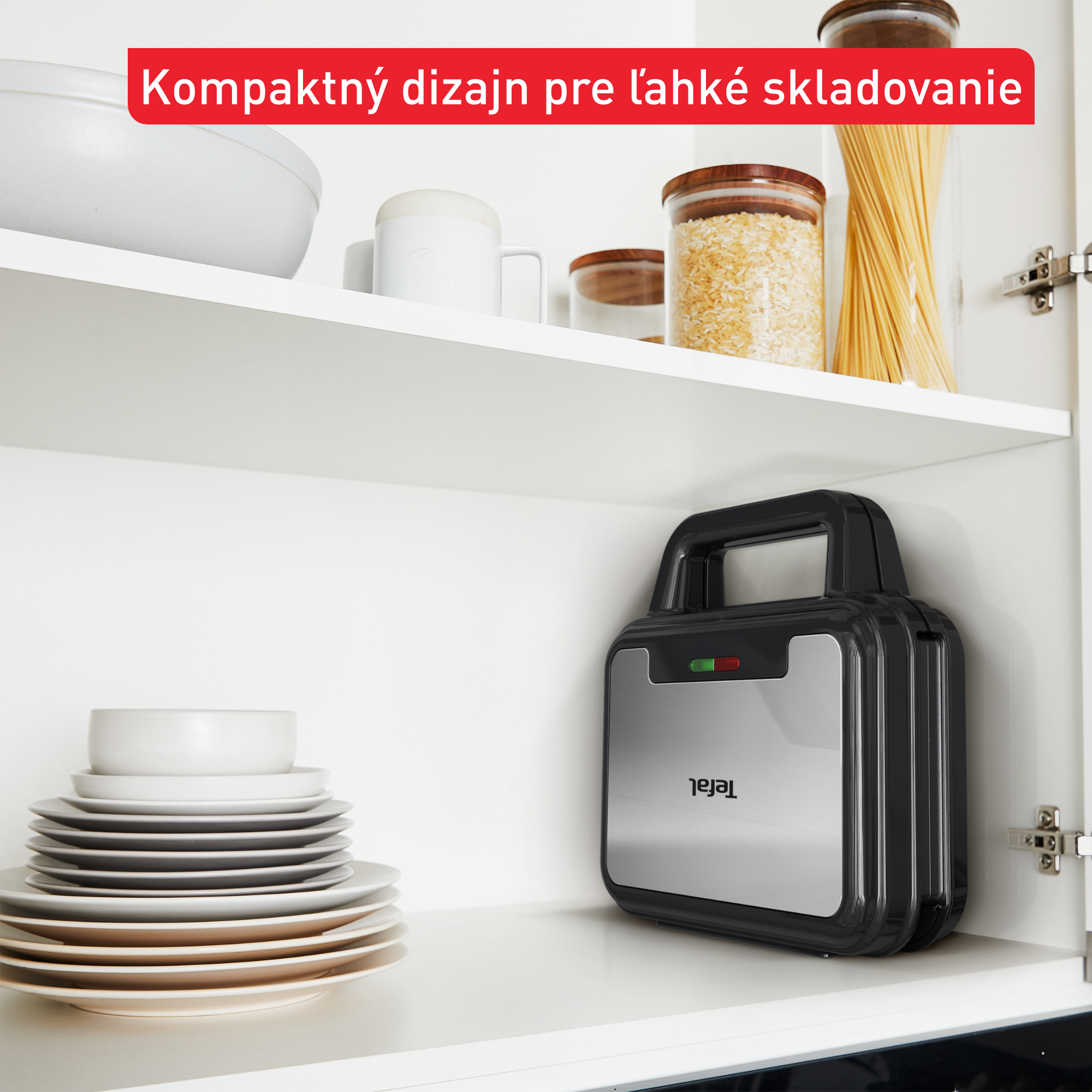 Sendvičovač Tefal UltraCompact 3v1 SW383D10 Nerezový/Čierny